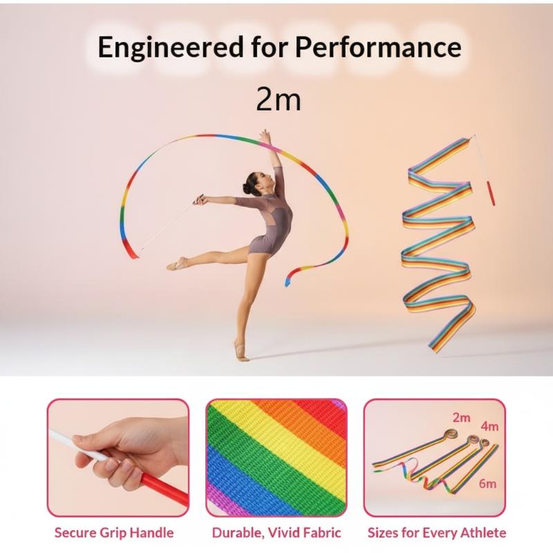 Kids Outdoor Balance Beam - Yeni Renkli Sanatsal Jimnastik Kurdelesi ve