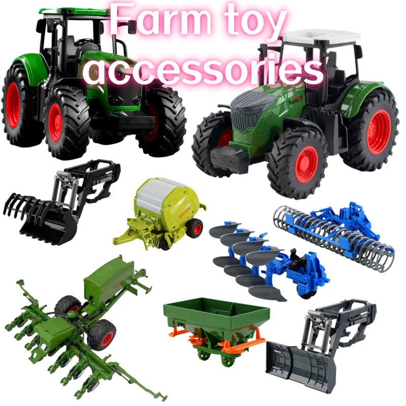 Kids Outdoor Gifts - 1:24 Ölçekli Ataletli Çiftlik Traktörü, Çıkarılabilir