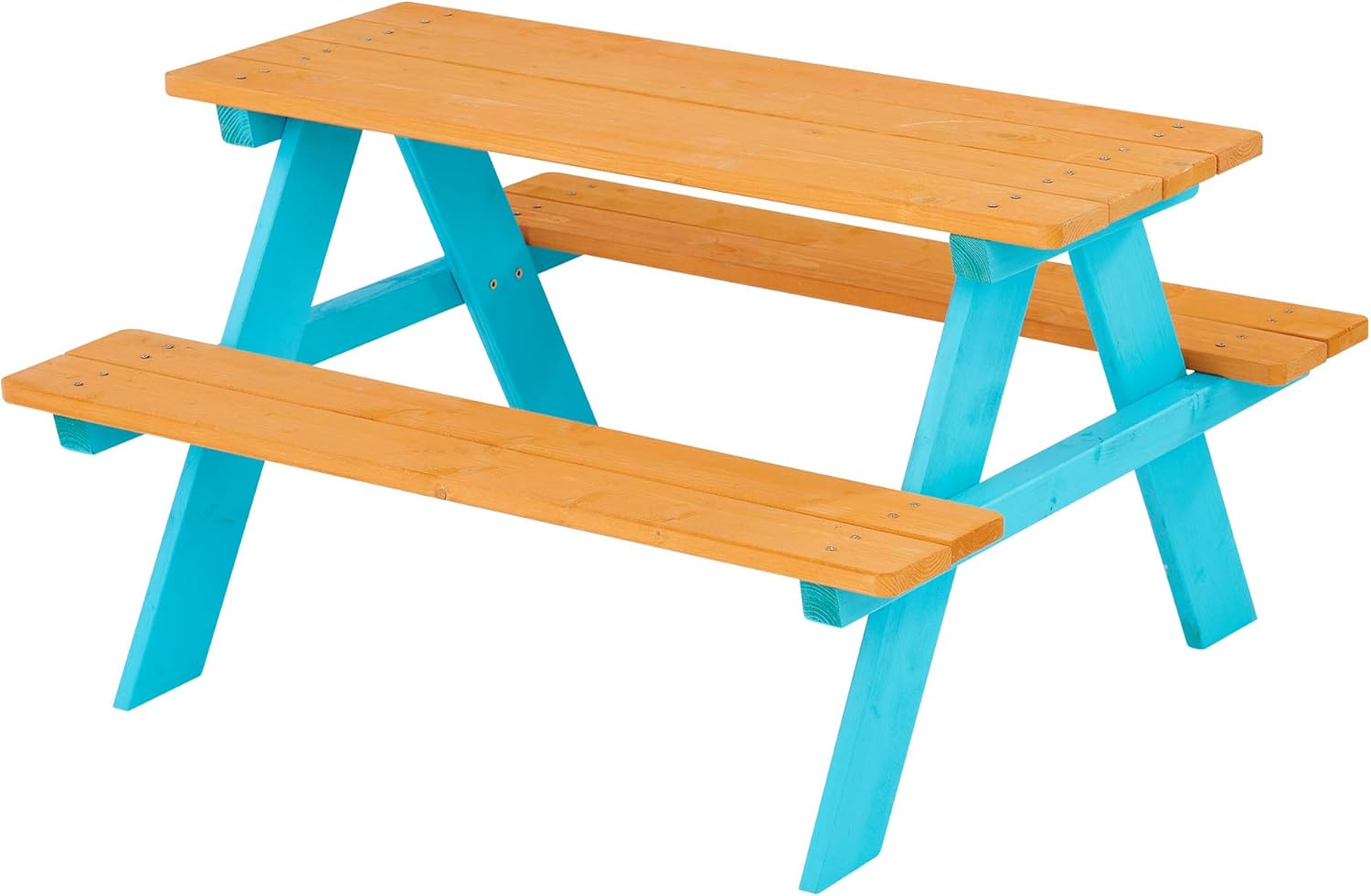 Kids Outdoor Bench Table - Z-CREAT Çocuklar İçin Ahşap Açık Hava