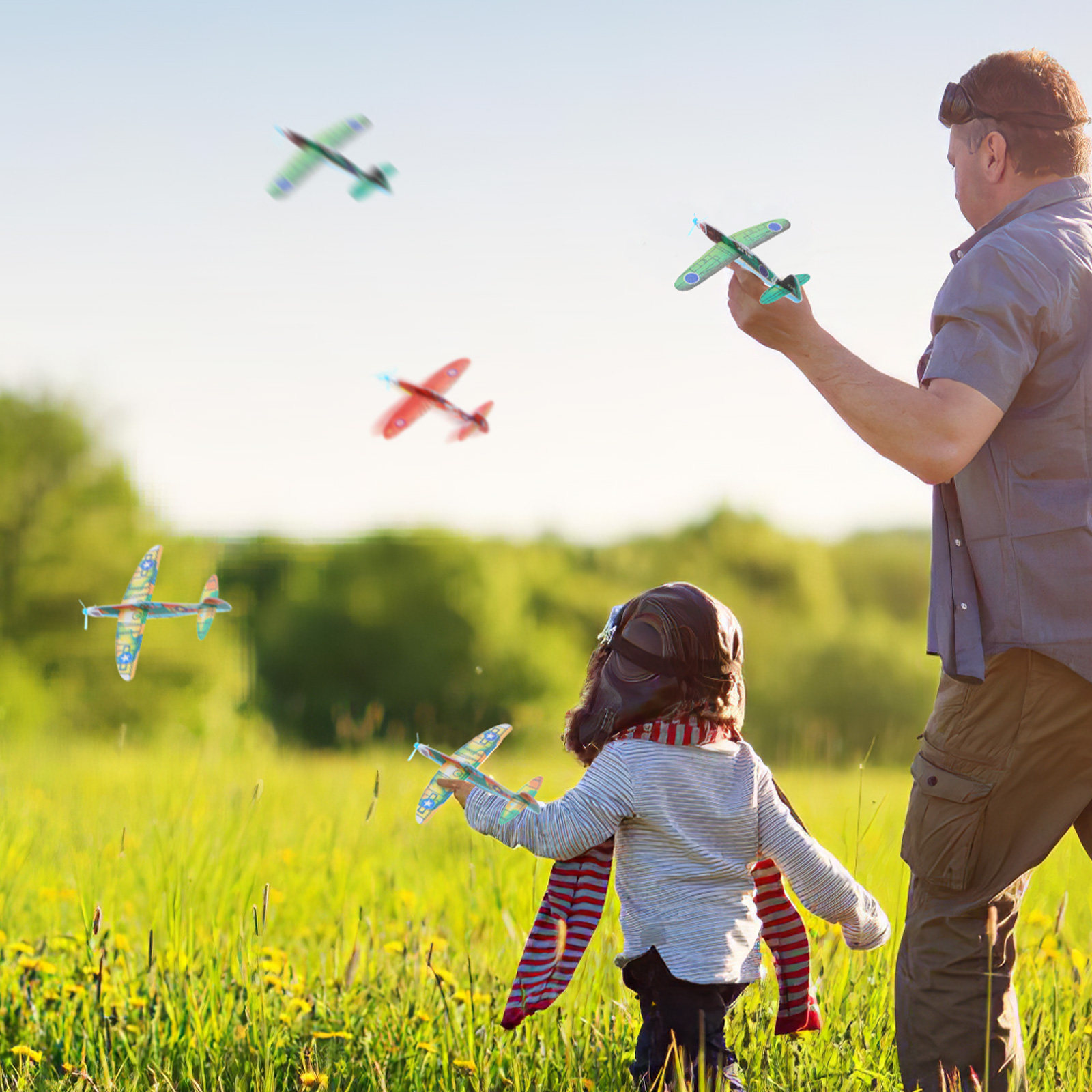 Kids Outdoor Gifts - 36 adet köpük uçak modelleri yüksek