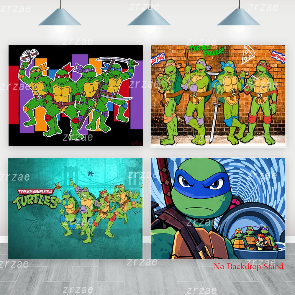 Kids Outdoor Ninja - Ninja Turtles Çocuk Fotoğrafçılığı Arka Plan
