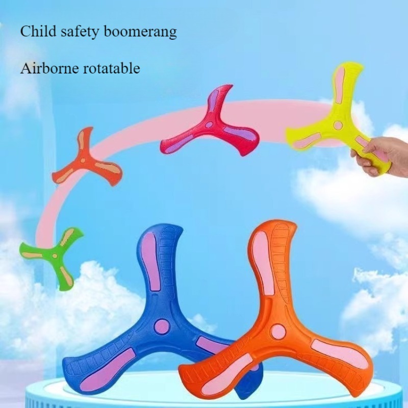 Kids Outdoor Gifts - Çocuk Bumerang Yumuşak Üç yapraklı Çapraz