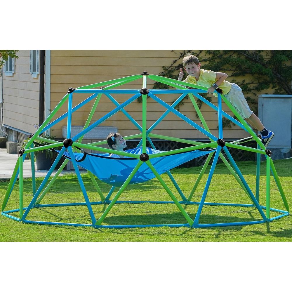 Kids Outdoor Jungle Gym Dome - Zupapa10T Hamaklı Tırmanma Çadırı, 1200 lbs'ye