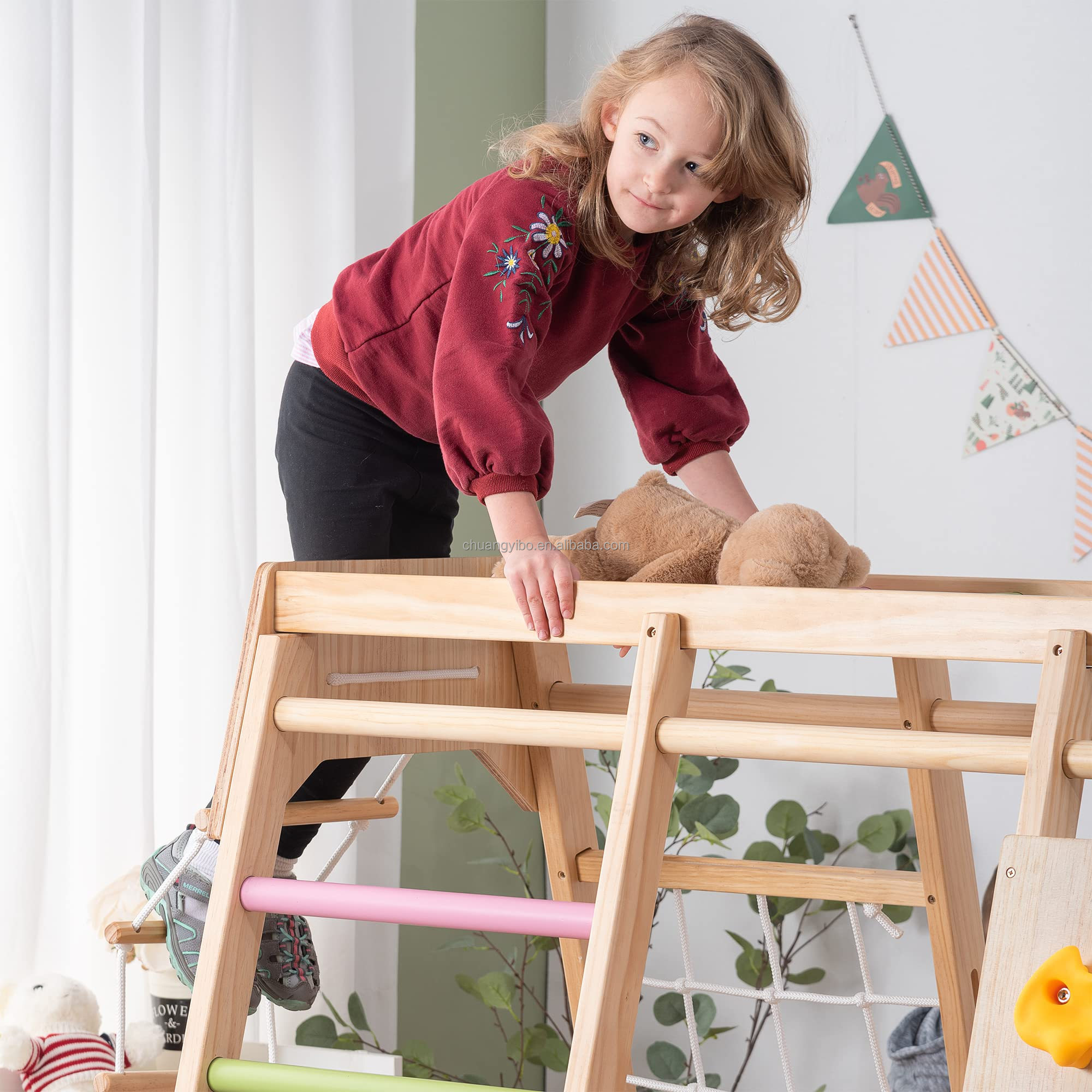 Tırmanma Duvarları Eğlence Par - Kids Outdoor Slide Set incelemesi ve fiyatı