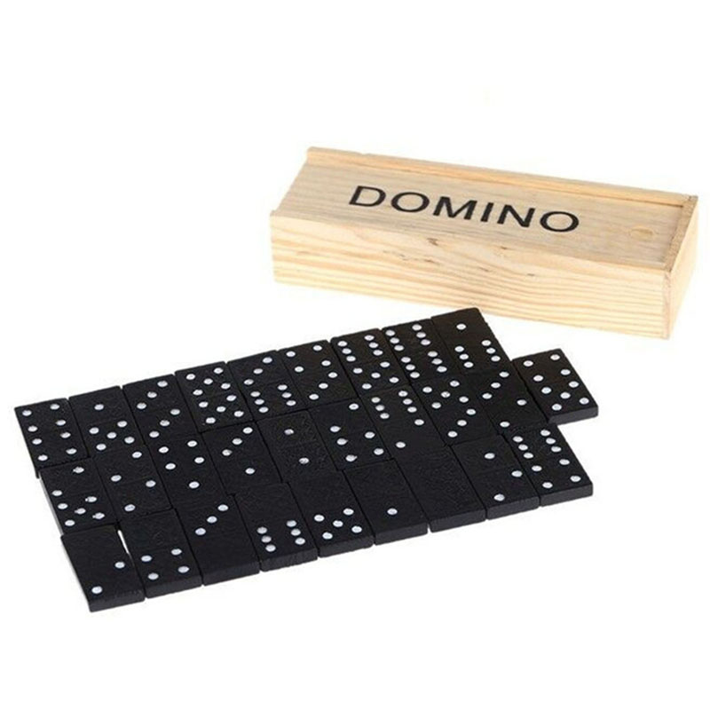 28 adet/takım ahşap Domino mas - Kids Outdoor Table incelemesi ve fiyatı