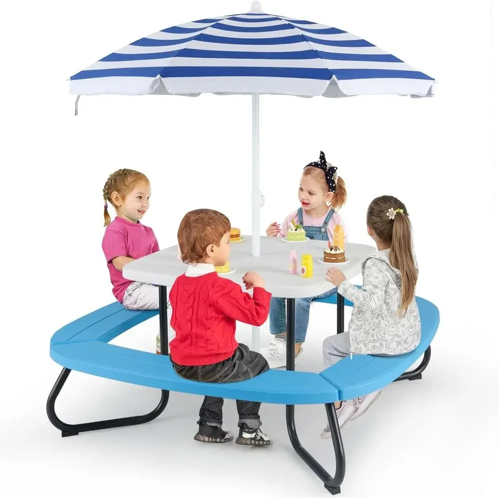 8 Kişilik Çocuk Piknik Masası, - Kids Outdoor Bench Table incelemesi ve fiyatı