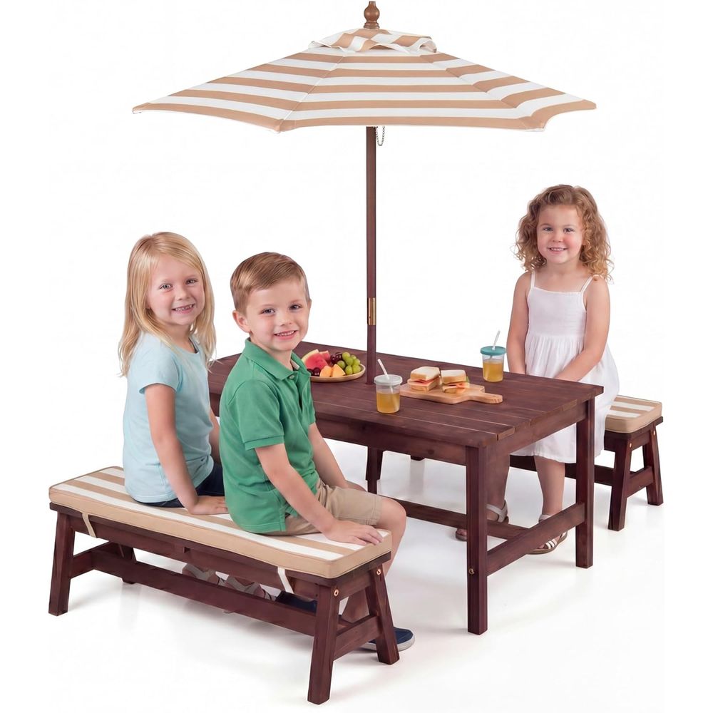 Çocuk Piknik Masası, Büyük 42“ - Kids Outdoor Bench Table incelemesi ve fiyatı