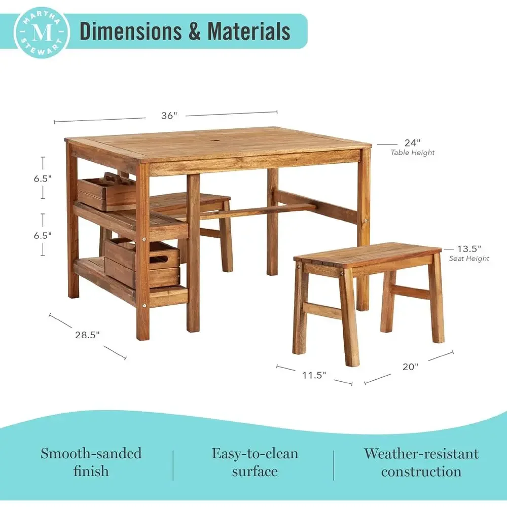 Çocuklar İçin Açık Hava Sandık - Kids Outdoor Bench Table incelemesi ve fiyatı