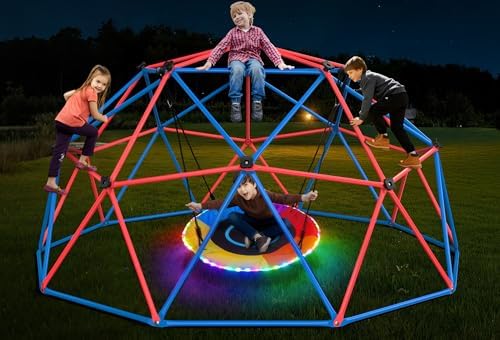 LED'li Disk Salıncaklı Clim Do - Kids Outdoor Jungle Gym Dome incelemesi ve fiyatı