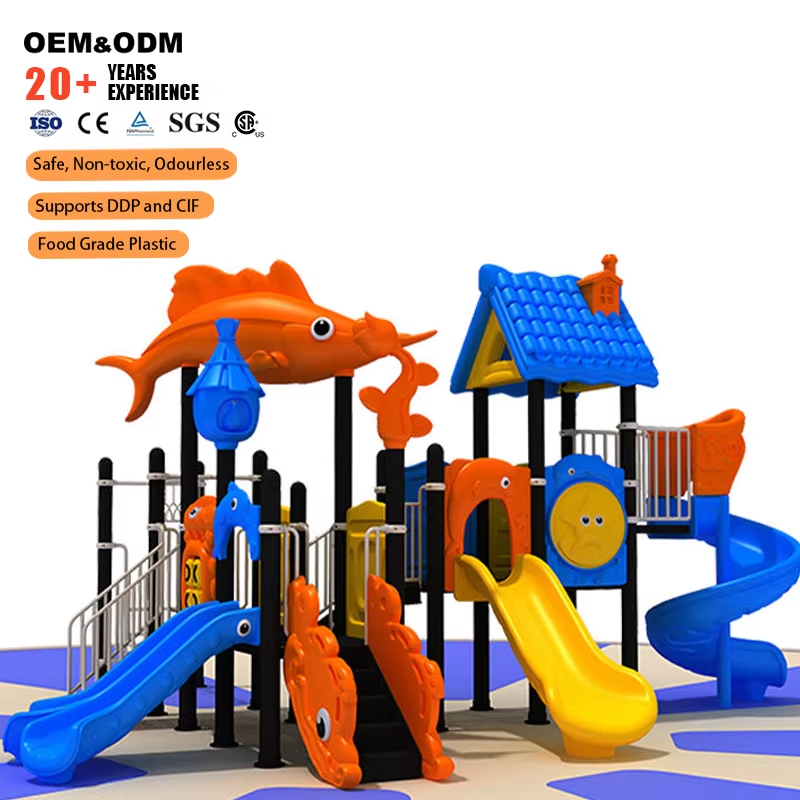 Fabrika çıkışlı özel okyanus t - Kids Outdoor Slide Set incelemesi ve fiyatı