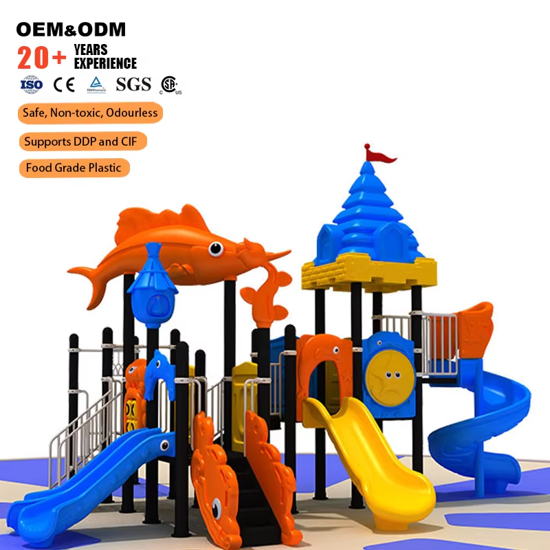 Fabrika çıkışlı özel okyanus t - Kids Outdoor Slide Set incelemesi ve fiyatı