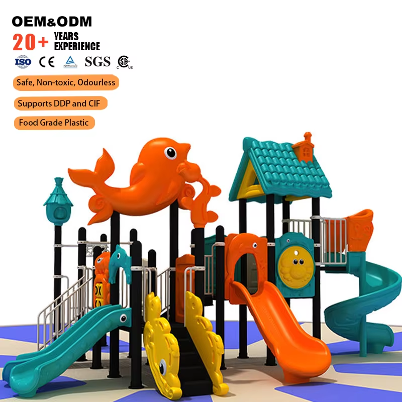Fabrika çıkışlı özel okyanus t - Kids Outdoor Slide Set incelemesi ve fiyatı