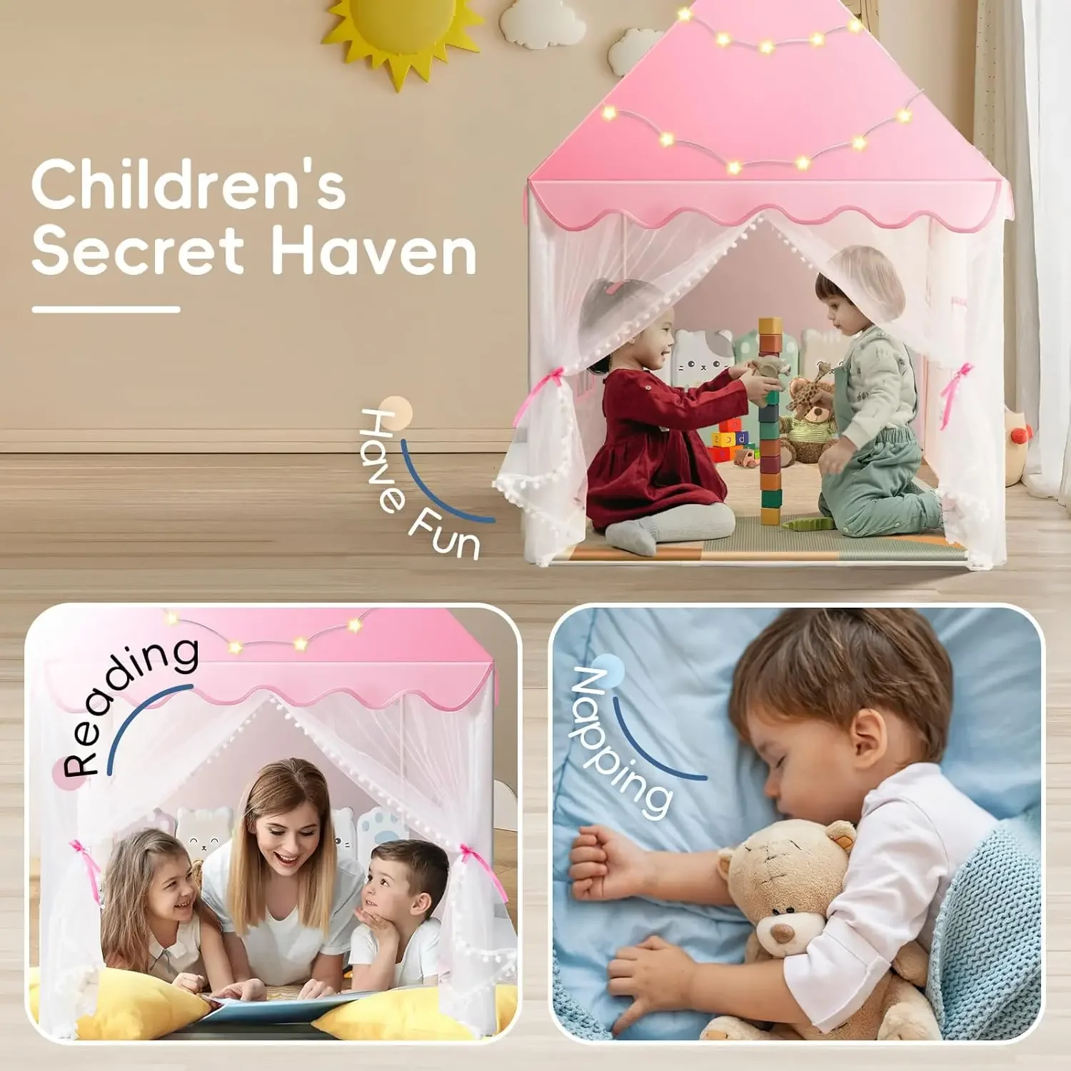Çocuk Oyun Çadırı Prenses Kale - Kids Outdoor Play Tent incelemesi ve fiyatı