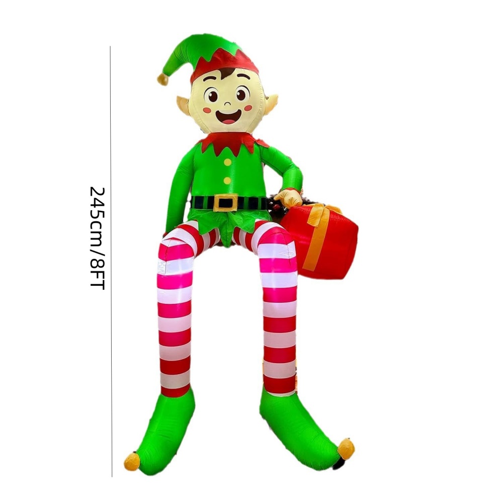 8FT Noel Şişme Oturan Elf Deko - Kids Outdoor Gifts incelemesi ve fiyatı