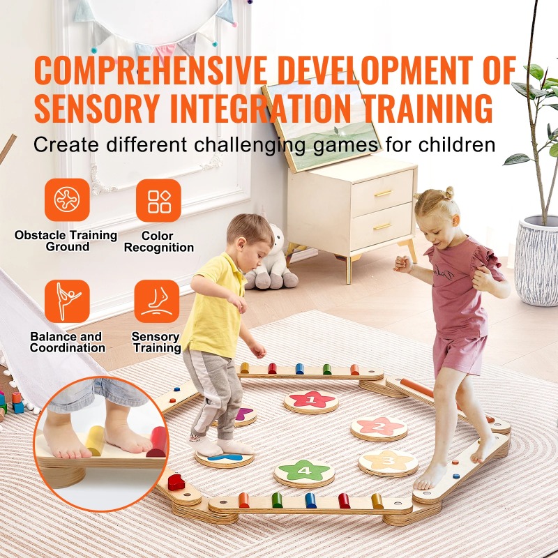 6 Adet Denge Taşı Ahşap Denge  - Kids Outdoor Balance Beam incelemesi ve fiyatı