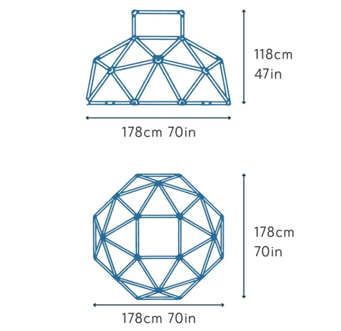 # Aktif Açık Hava Eğlencesi iç - Kids Outdoor Jungle Gym Dome incelemesi ve fiyatı