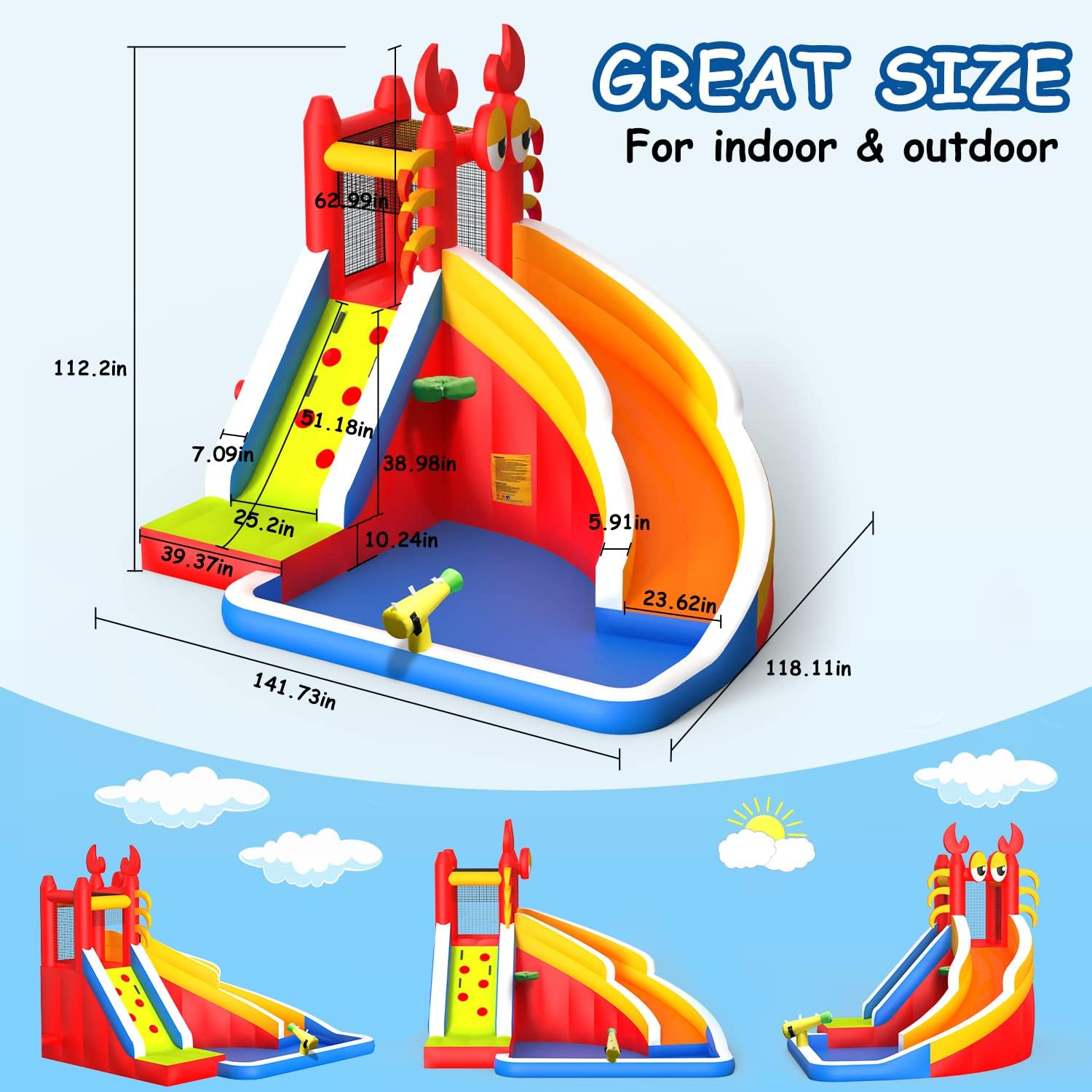 Çocuklar için Su Kaydıraklı Bü - Kids Outdoor Basketball Hoop incelemesi ve fiyatı