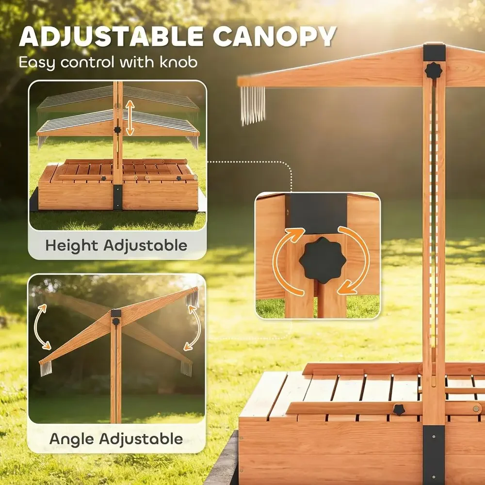 Qaba Çocuk Kum Kutusu, Kapaklı - Kids Outdoor Bench Table incelemesi ve fiyatı