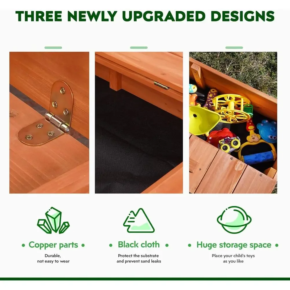Çocuklar için Kapaklı Ahşap Aç - Kids Outdoor Bench Table incelemesi ve fiyatı