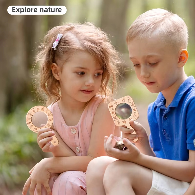 Çocuklar için Ahşap Büyüteç, D - Kids Outdoor Gifts incelemesi ve fiyatı