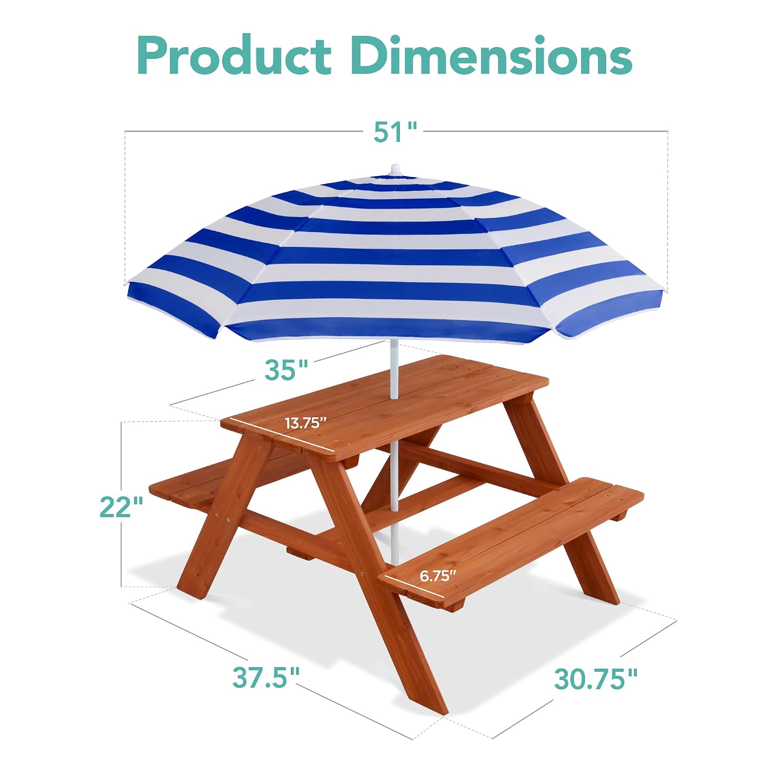 Ahşap Çocuk Piknik Masası ve Ş - Kids Outdoor Bench Table incelemesi ve fiyatı