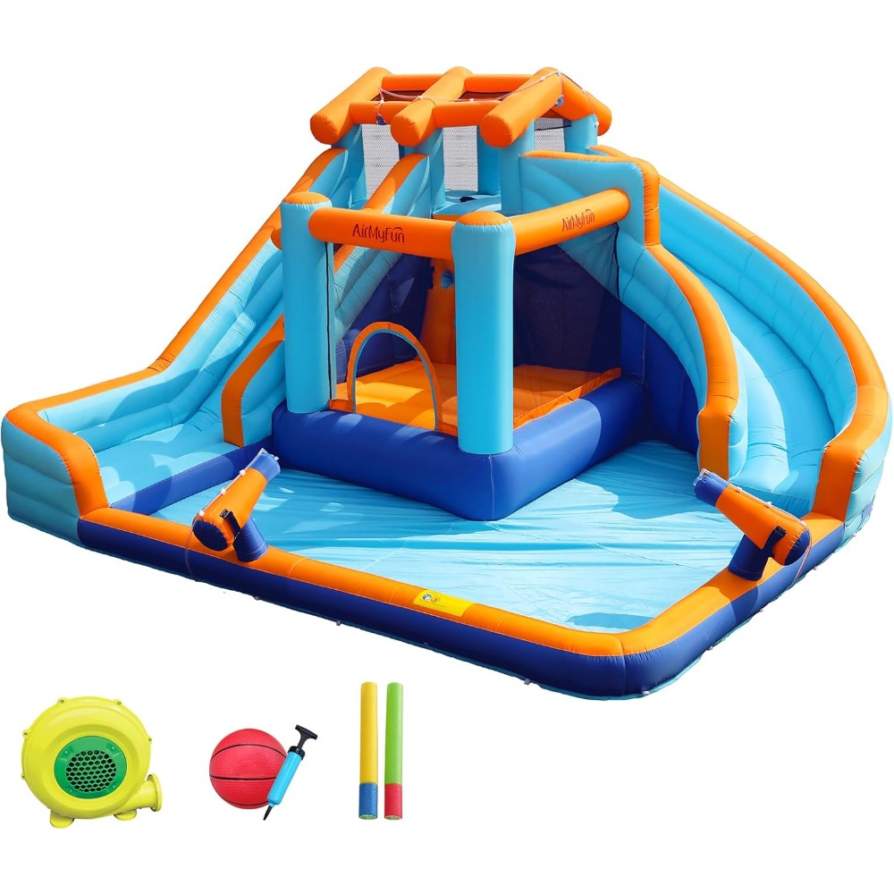 Büyük Su Kaydıraklı Zıplama Ev - Kids Outdoor Basketball Hoop incelemesi ve fiyatı